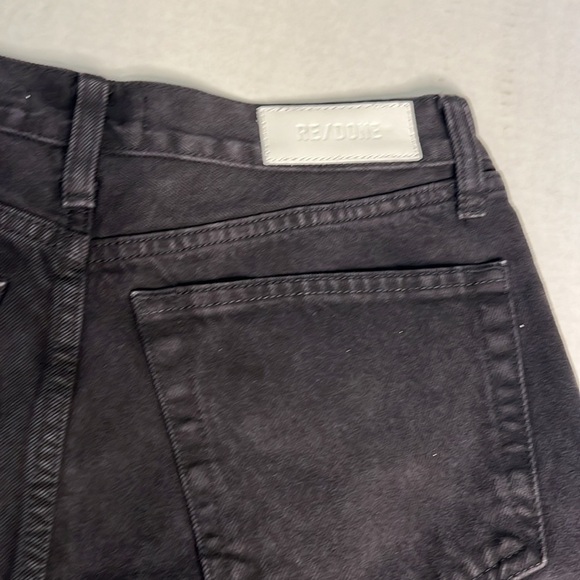 RE/DONE SKINNY BOOT BLACK RAW HEM JEANS 26 - Picture 7 of 16